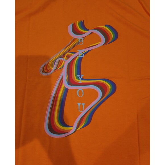 NWT Curations x Ty Mayberry Pride LGBTQ+ Graphic T-shirt Unisex Size XXL Orange - Picture 6 of 8